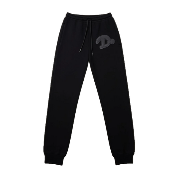 Leather Logo Sweatpants
