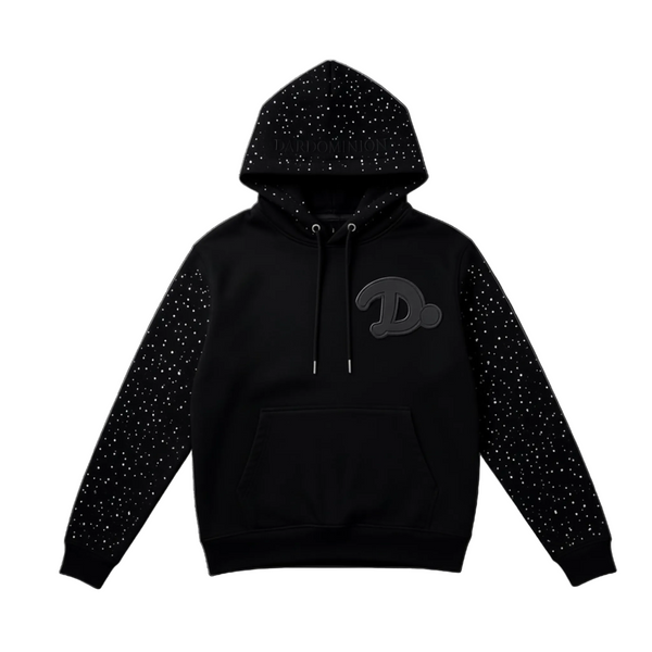 Leather Logo Hoodie