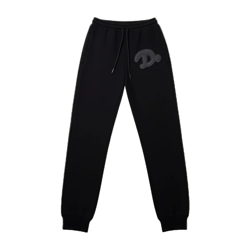 Leather Logo Sweatpants