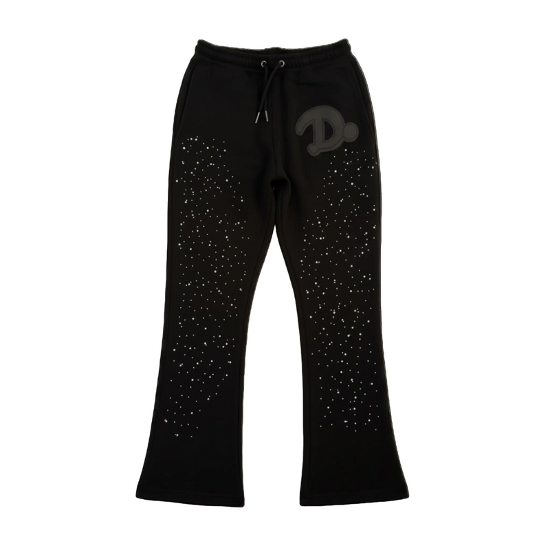 RHINESTONE FLARE PANTS